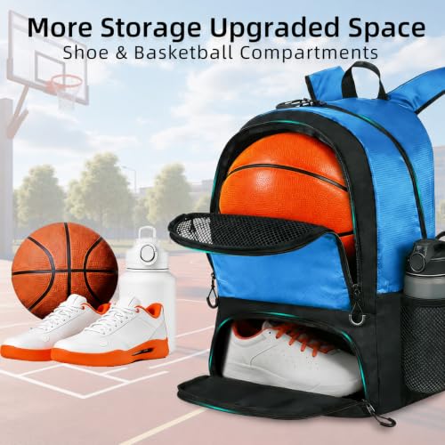 StorForge Basketball Backpack,Waterproof Large Sports Equipment Bag with Ventilation Ball Holder & Shoe Compartment, for Basketball, Soccer, Volleyball,Gym and Travel — view 5