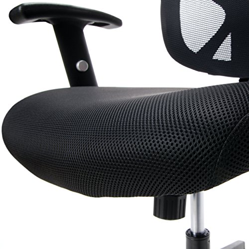 Ofm Ess Collection 3-Paddle Ergonomic Mesh High-Back Task Chair With Arms And Lumbar Support, 30.25In. D X 25.75In. W X 41In. - 44.50In. H, Black #TOP5