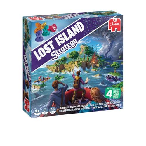 Jumbo Stratego Lost Island - Multiplayer-Spiel - für die Familie von 8 bis 99 Jahren - Familienspiel - Strategiespiel