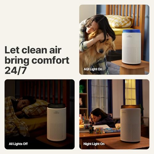 COWAY Air Purifier for Home Bedroom, Auto HEPA Air Purifiers for Small Space, Quiet 18.4 dB, CADR 120.1 m³/h, Smart Auto Mode for Dust, Smoke, Pets, AIRMEGA 50 - Image 5