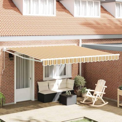 Store rétractable 400x300 cm en alu et polyester pour terrasse - 2