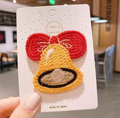 Miniatura 7 de xuzhiyuan 7 pinzas para el cabello con diseño de reno para árbol de Navidad, bonitos pasadores de frutas, fresas y limones, accesorios para el