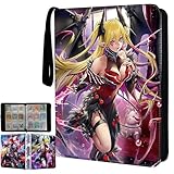 sabermaster Trading Card Binder Fits 900 Cards Card Collector Album Holder,with 40 Removable Sleeves Toys Gifts for Boys Girls