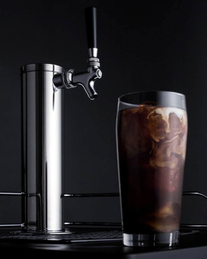 Summit Appliance Sbc635mcf Cold Brew Coffee Dispenser In Black With A Complete Stainless Steel Tap Kit And Nitrogen Tank Included, Automatic Defrost, Digital Thermostat, Deep Chill Function on Fridge.com - View 6