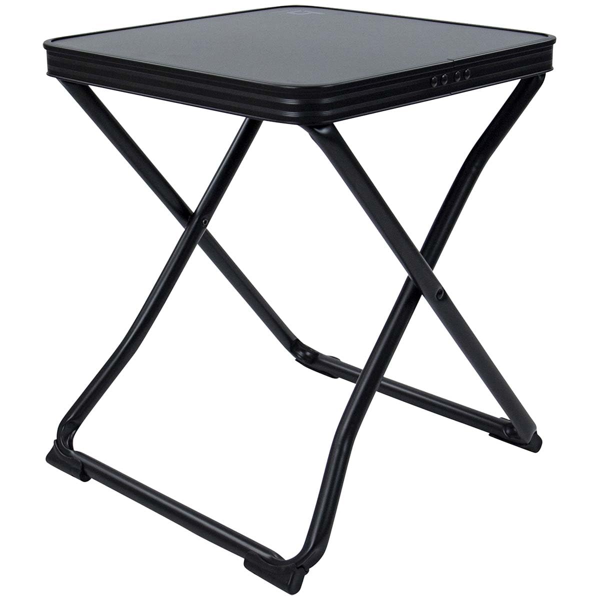 Bo-Camp - Hocker + Ablage - Klappbar - Schwarz