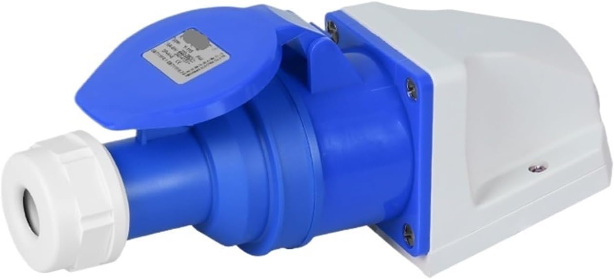 Waterproof Industrial Socket Aviation Plug Male and Female Docking Three-core 16A Three-Phase Electric Explosion-Proof Plug IP44(Surface Mounted Suit)