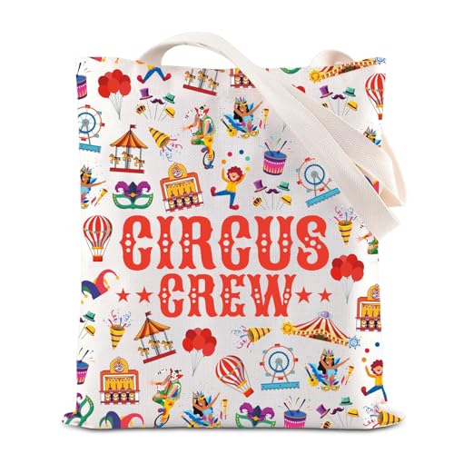 Bolso tote para amantes del circo, regalo para personal del circo, monos, payasos, espectáculo, director de pista miniatura 1