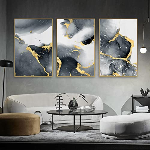 Impression affiches et gravures salon triptyque abstrait 20x30cm - 3