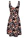 TAM WARE Womens Casual Fit and Flare Floral Sleeveless Dress TWCWD054-DNAVY-US M