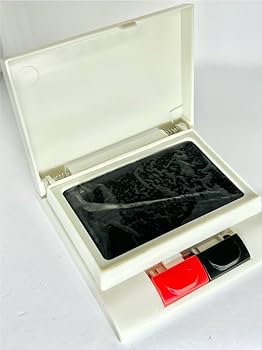 Amazon | 野府産業 (株) 2色スタンプ台 黒 × 赤 水性染料