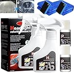 Whimsyard Car Headlight Restoration Kit, 2025 Upgraded Headlight Restorer, Automotive Headlamp Restoration Fluid, for Clearer Headlights, Suitable for All Vehicles (2 PCS)