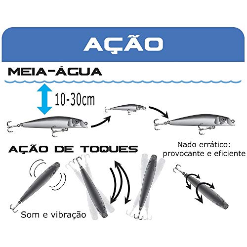 Isca Artificial Rei do Rio 12cm Cor N3 - Marine Sports