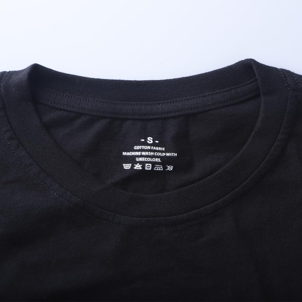 Muscle Alive Men's Fake 2-Piece Crewneck Layered Solid Shirts Casual Pullover with Loose Fit - Image 5