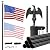 lunacme Heavy Duty 25 FT Flag Pole,12 Gauge Extra Thick Aluminum Flagpole Kit for Outside House In Ground with 3x5 American Flag,Inground Flag Pole Residential Commercial