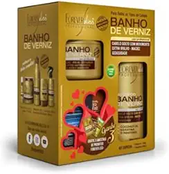 Kit Especial Banho de Verniz Shampoo e Máscara Forever Liss