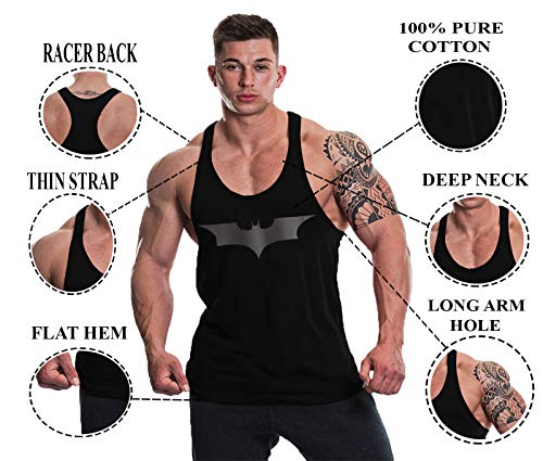Image of THE BLAZZE 0051 Men's Tank Tops Muscle Gym Bodybuilding Vest Fitness Workout Train Stringers