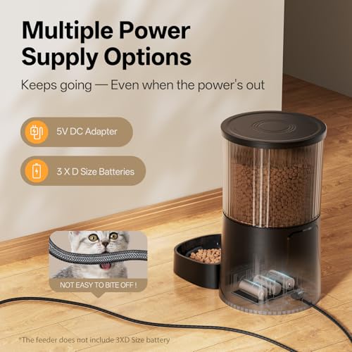 Image of PETULTRA Automatic Cat Feeder 5Ghz WiFi APP Control Cat Food Dispenser