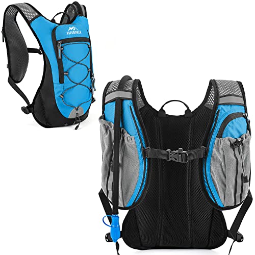 RUPUMPACK Hydration Vest Backpack Small: Running Hydration Vest Pack with 2L Water Bladder - Lightweight Water Hydro Vest Backpacks for Men Women Trail Cycling Biking Hiking Rave Festival