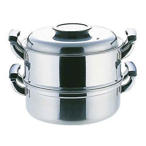 桃丸2号 Amazon｜モモ 18-0 プレス 丸蒸器 2段 27cm｜蒸し器・せいろ