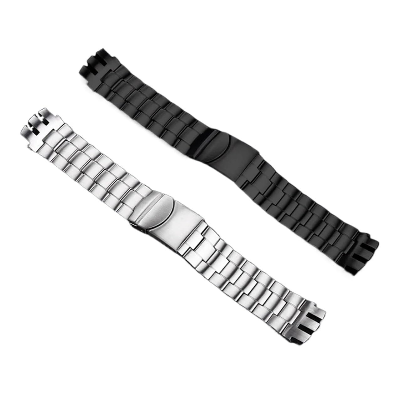 Bracelet de montre en acier de précision 20 mm compatible avec les bracelets d'interface concaves et convexes Swatch YTS401, YTS402, YTS407G, YTB400, YTS403 et 409