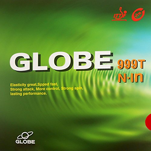 Globe 999T Pips-in Table Tennis (Ping Pong) Rubber Without Sponge (OX, Topsheet) (Red)