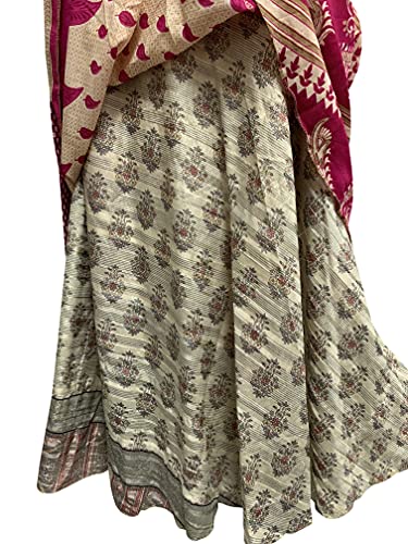 JK Indian Magic Bohemian Gypsy Silk Reversible Wrap-Around Long Skirt2