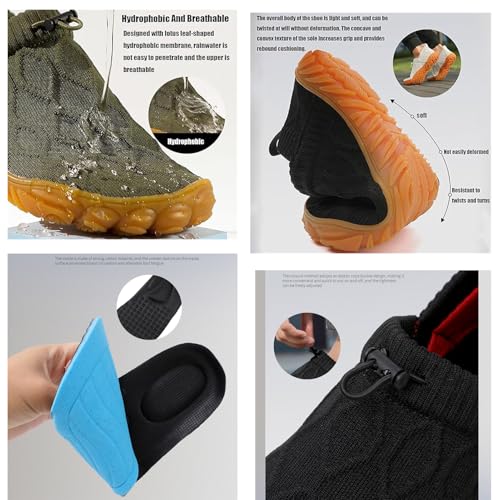 Men's Hiking Sneakers Knitted Non-Slip Walking Shoes Slip-On Breathable Mesh Outdoor Shoes Boating Surfing Walking4
