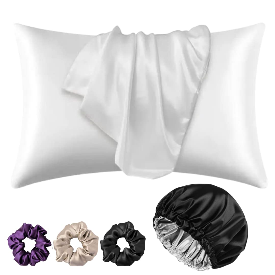 Atrube Satin Bonnet For Curly Hair With Silk Satin Desertcart