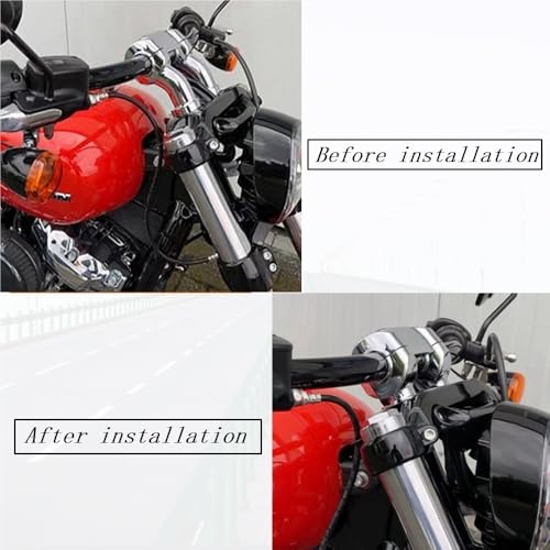 Abrazadera manillar de aluminio negro de alta resistencia para Dyna 3