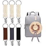 KINBOM 6 Stück Schal- und Hutclips für Reisen, Hutclips für Taschen Huthalterclips für Gepäck Rucksäcke Handtaschen Outdoor Reisehelfer für Männer Frauen Kinder