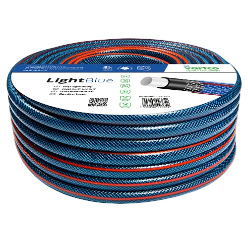 Garden Hose Pipe Reel Reinforced Outdoor Hosepipe 3 Layer 1/2 3/4 20M 30M 50M (20, 1/2)