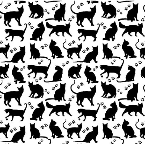 Pingianer 100% Cotton Cat Fabric for Crafts Cover
