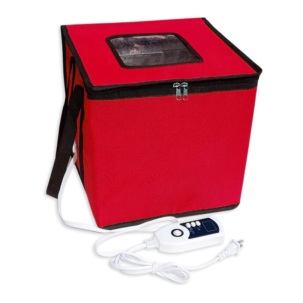 Caja de prueba de masa, bolsa de fermentación plegable con calentador, tarro de masa agria reutilizable con control de temperatura, kit de equipo para hornear para pan, yogur, jabón hecho a mano Natto