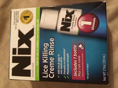 Nix Creme Rinse & Nit Removal Comb Lice Treatment, 2 oz