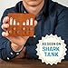 Würkin Stiffs Assorted Power Stays Magnet Collar Stay Travel Set | Tan Leather Wallet Case | Gift for Men | Seen on Shark Tank