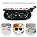 MUMEHAZ Portable Travel Zipper Eyeglasses Case with Hook Hard Shell Sunglasses Case Sport Glasses Pouch (Floral Swedish Dala Horses)