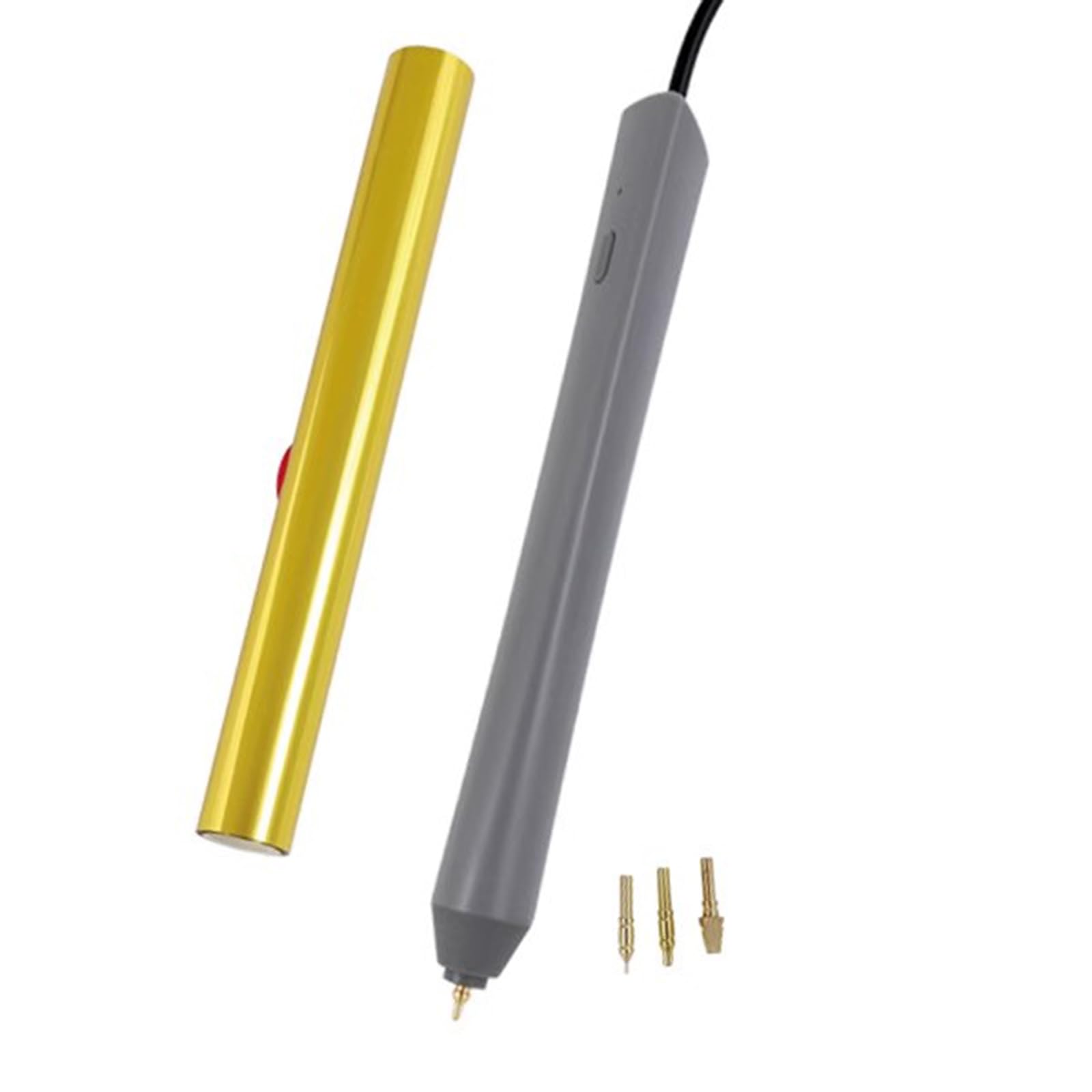 Pisak do wytłaczania folii na gorąco, z 4 wymiennymi końcówkami, zasilany przez USB, zestaw startowy do kartek DIY, scrapbookingu, narzędzia do rysowania
