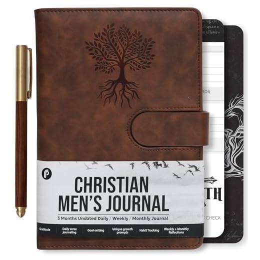Prazoli Men's Leather Bible Journal