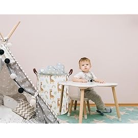 ESSME Kids Laundry Hamper,Giraffe Hamper Collapsible Canvas Waterproof Animal Storage Bin for Boy, Nursery Hamper,Gift Baskets,toy bins(Giraffe)