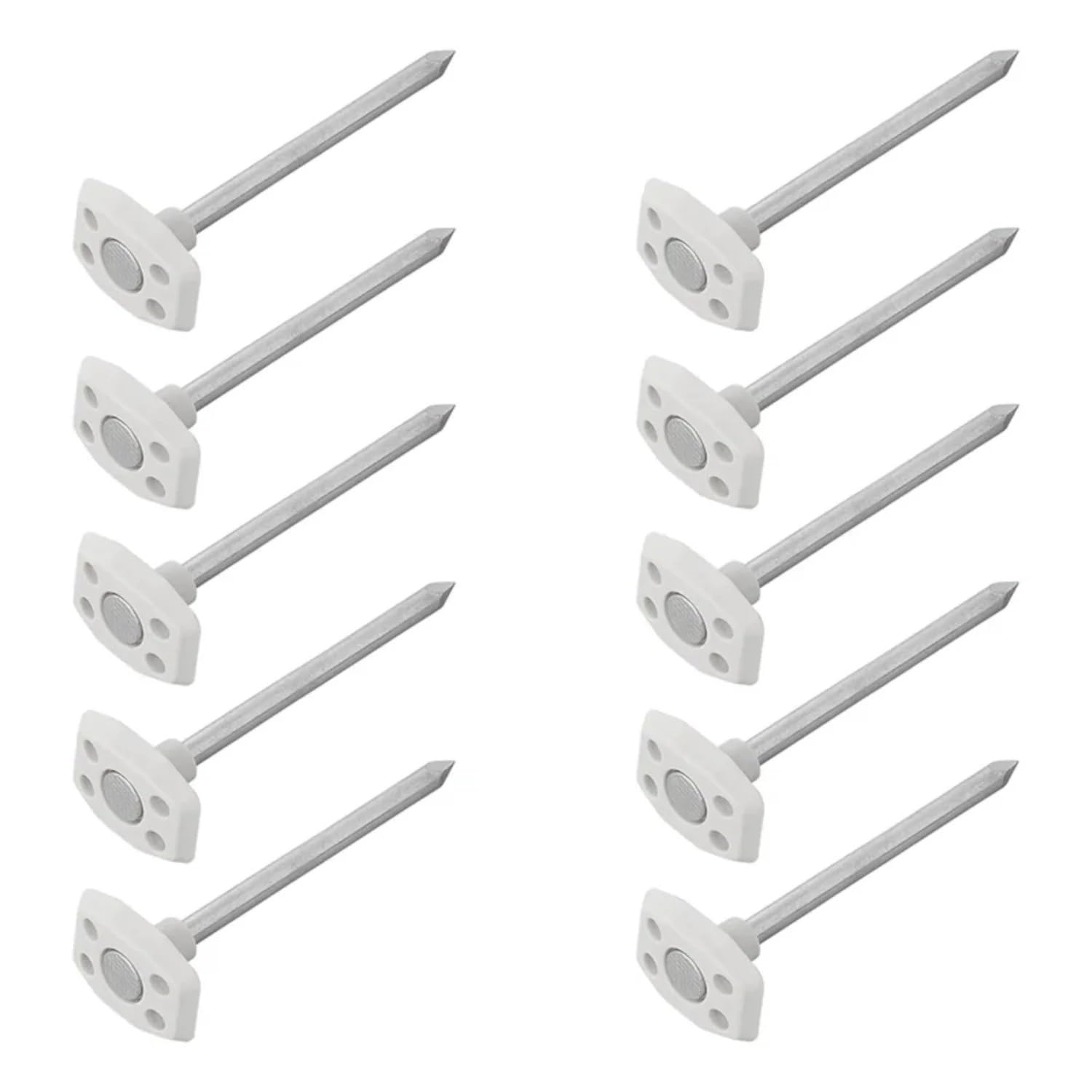 10 x Heringe für Bodenplane Zeltteppich Camping Zelthering 10 cm Befestigung Silber