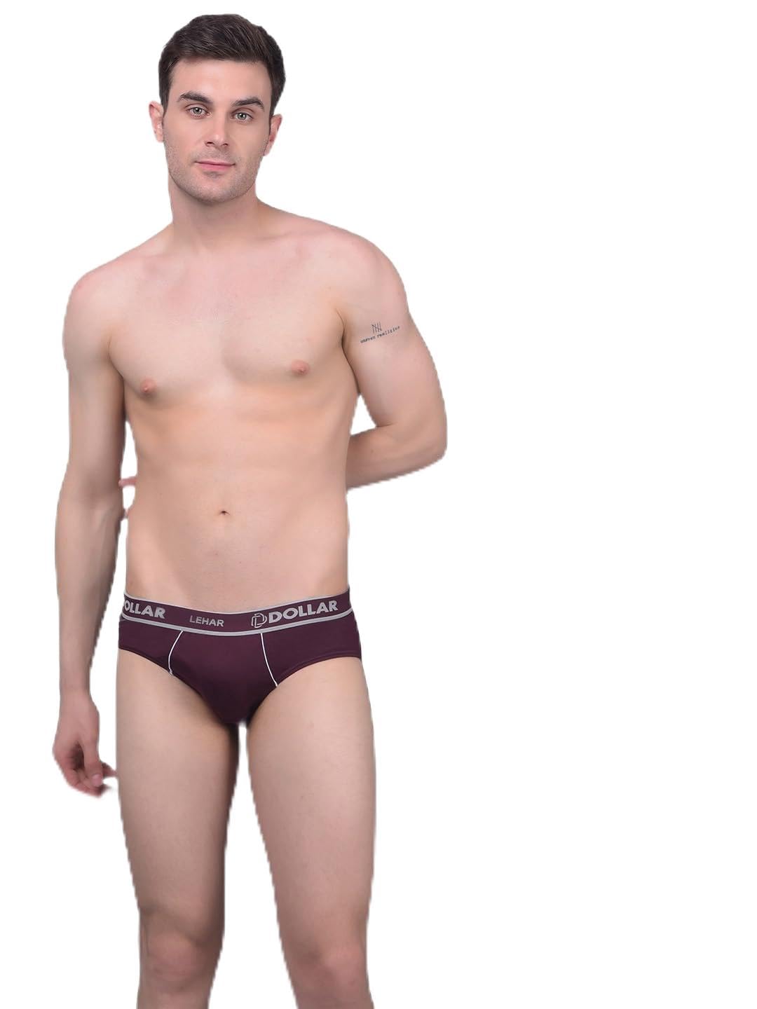 dollar Lehar Super Combed Cotton Mens Brief - Actual Colour May Vary-picture-38