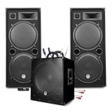  Pack Sonorisation Mega Basses 3200W Caisson/Subwoofer bi-amplifié 18\