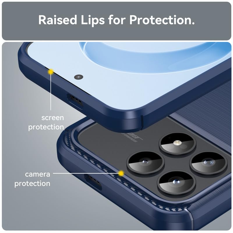 Image of Basic Case for Poco F8 Pro 5G (Carbon Fibre Blue)