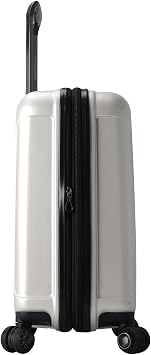 Traveler's Choice Art of Travel Hardside Expandable Luggage with Spinner Wheels, Silver