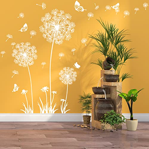 Vinilo decorativo diente de león blanco adhesivo 30x90 cm miniatura 5
