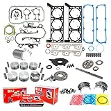 DNJ EK1168AM Master Engine Rebuild Kit for 2009-2011 Jeep Wrangler 3.8L V6 12V OHV 3778cc