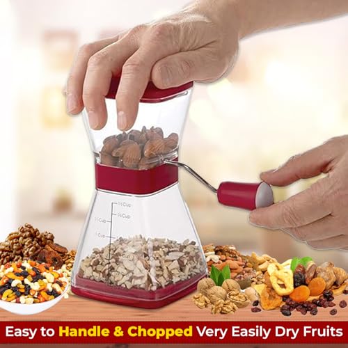 Image of Manual Chilli Cutter for Effortless Chopping Vegetables & Fruits Slicing & Dicing for Onion, Potato & Tomato | Chopping Cutting Set for Daily Use (Maroon)