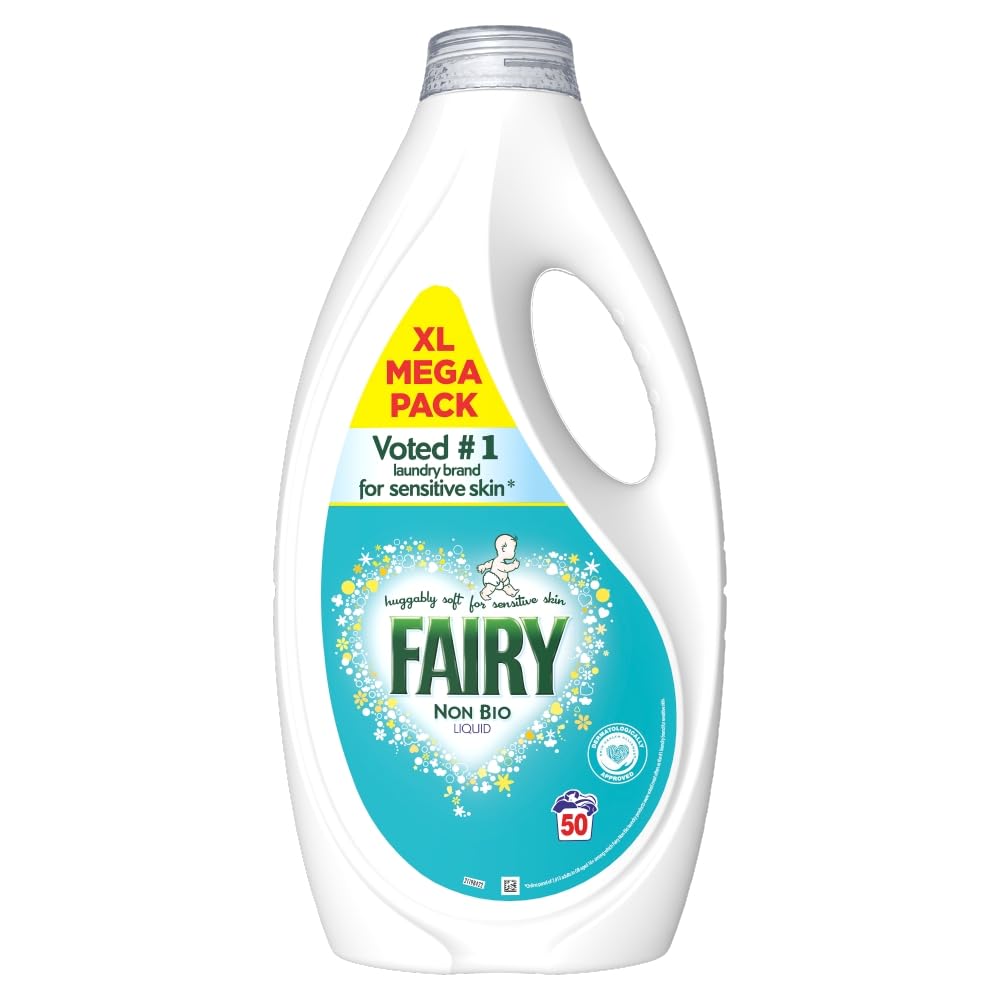 Fairy Non Bio Liquid Detergent, 50 Washes 1.65 l, Sensitive Skin