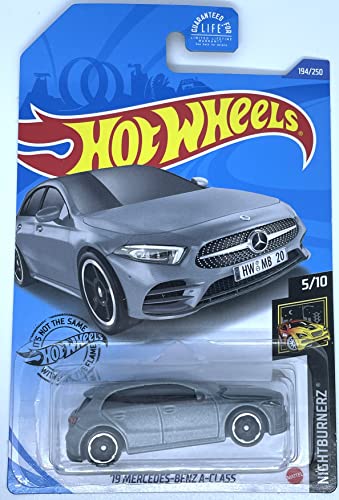 Hot Wheels - Mercedes-Benz A-Class Gris Mate 1:64 miniatura 1