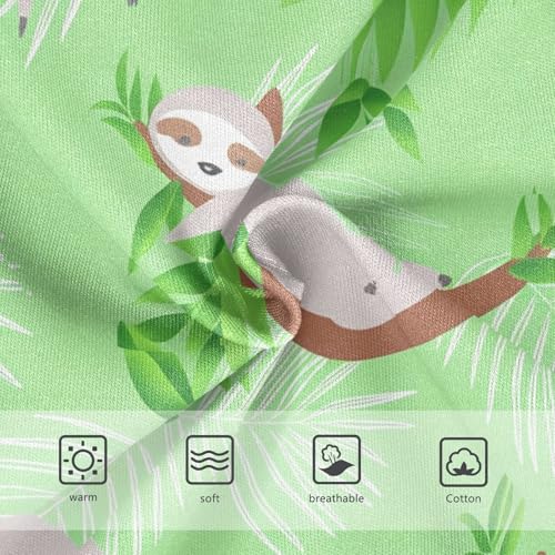 Cute Cartoon Sloths Light Green Girls Underwear Toddlers 2t Cotton Panties Little Girl Cartoon Underpants Briefs3